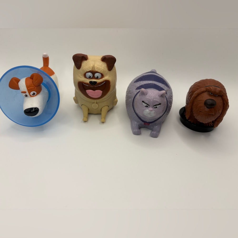 The Secret Life of Pets McDonald’s Toy Figures Lot (4) - Picture 4 of 4